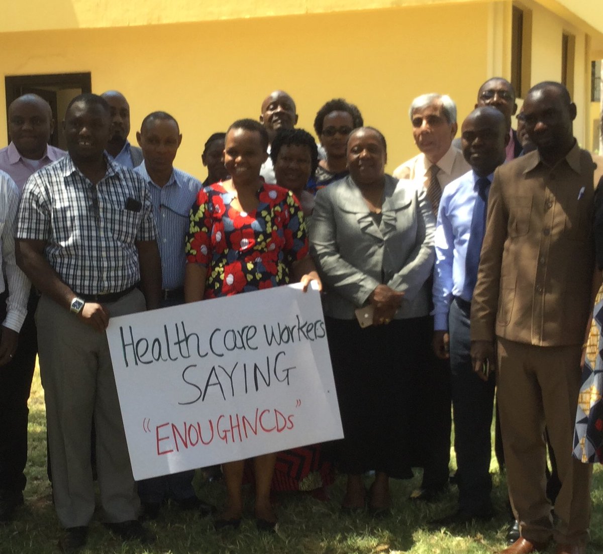 Tanzania NCD Alliance held advocacy meetings during the 2019 Week for Action with medical officers focused on improving health systems for NCDs and UHC