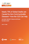 Nearly 75% of Global Deaths are Caused by Non-Communicable Diseases—How the G20 Can Help