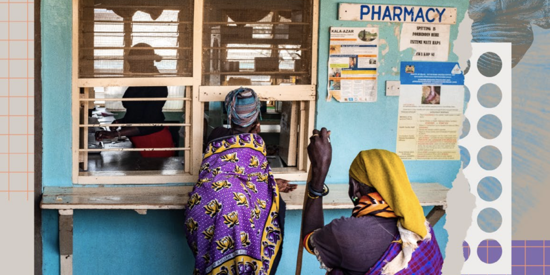 Patients at the Pharmacy of Kakuma Mission Hospital, Kenya, 2018. © WHO / Sebastian Liste