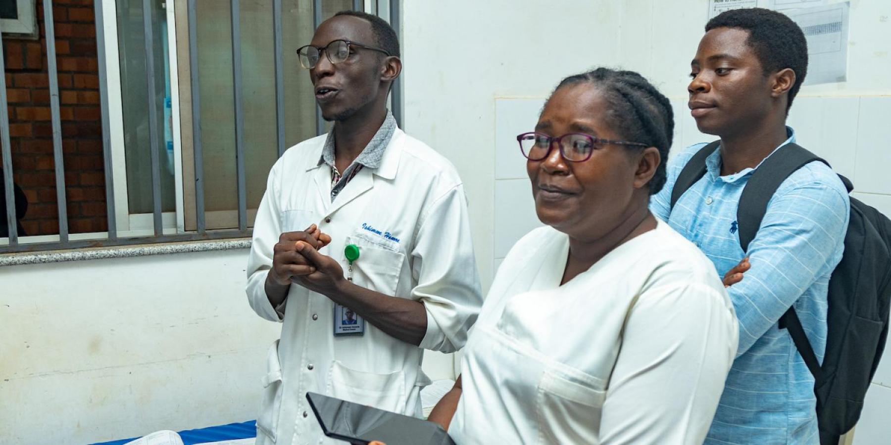 Masaka District Hospital staff and a representative of Rwanda NCD Alliance (on the right) during NCD Alliance Board members visit to Kigali. March 2023