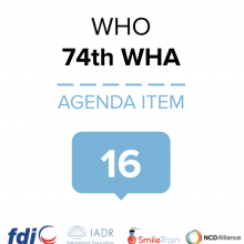 74th WHO World Health Assembly Joint Statement on Agenda Item 16: Committing to implementation of the Global Strategy for Women’s, Children’s and Adolescents’ Health (2016-2030)