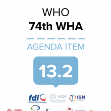 74th WHO World Health Assembly Statement on Agenda Item 13.2 NCDs and oral health