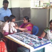 Physicians conduct regular health check up at Chettinad Hospital Research Institute in Chennai, India.