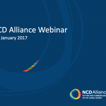 NCD Alliance Webinar, 11 January 2017