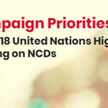 NCDA Campaign Priorities: 2018 UN High-Level Meeting on NCDs