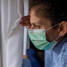 Woman wearing mask. Image by shutterstock