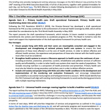 74th World Health Assembly - 2021 NCDA Advocacy Briefing