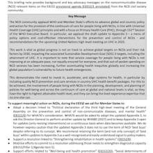 NCD Alliance Advocacy Briefing on the 152nd Session of the WHO Executive Board (EB152) - 30 January – 7 February 2023