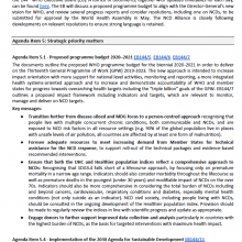 NCD Alliance Advocacy Briefing for World Health Organization 144th Executive Board 2019 (EB144)