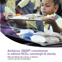 Ambitious SMART commitments to address NCDs, overweight and obesity