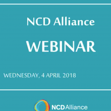 NCD Alliance Webinar, 4 April 2018