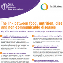 Joint policy brief: The link between food, nutrition, diet and NCDs