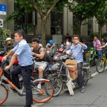 Cycling in Shanghai