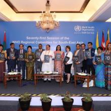 Photo of participants at the 71st Regional Committee meeting of WHO SEARO.