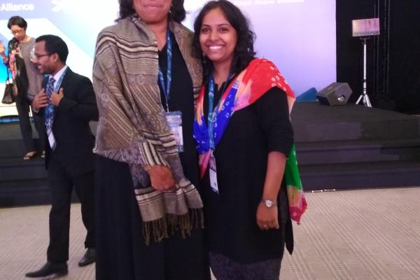 Mychelle Farmer (NCD Child) & Vindhya Vatsyayan - NCD Child were instrumental in facilitating the pre-forum Youth meet in Sharjah